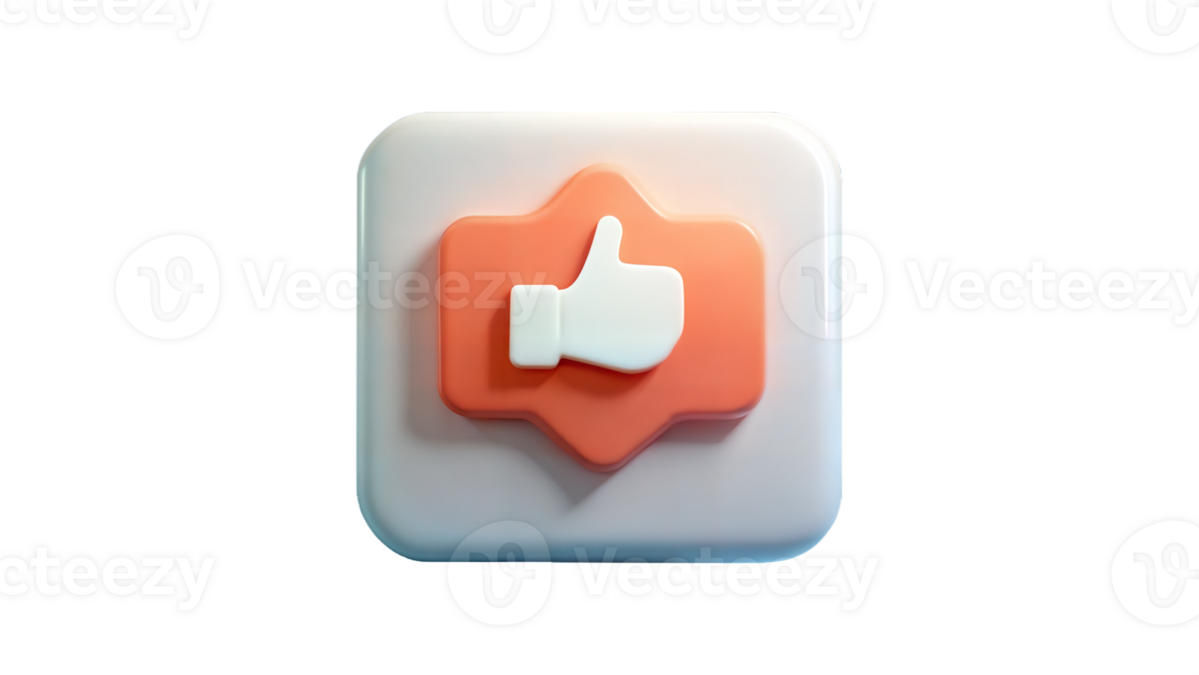 Like button icon isolated on transparent background png