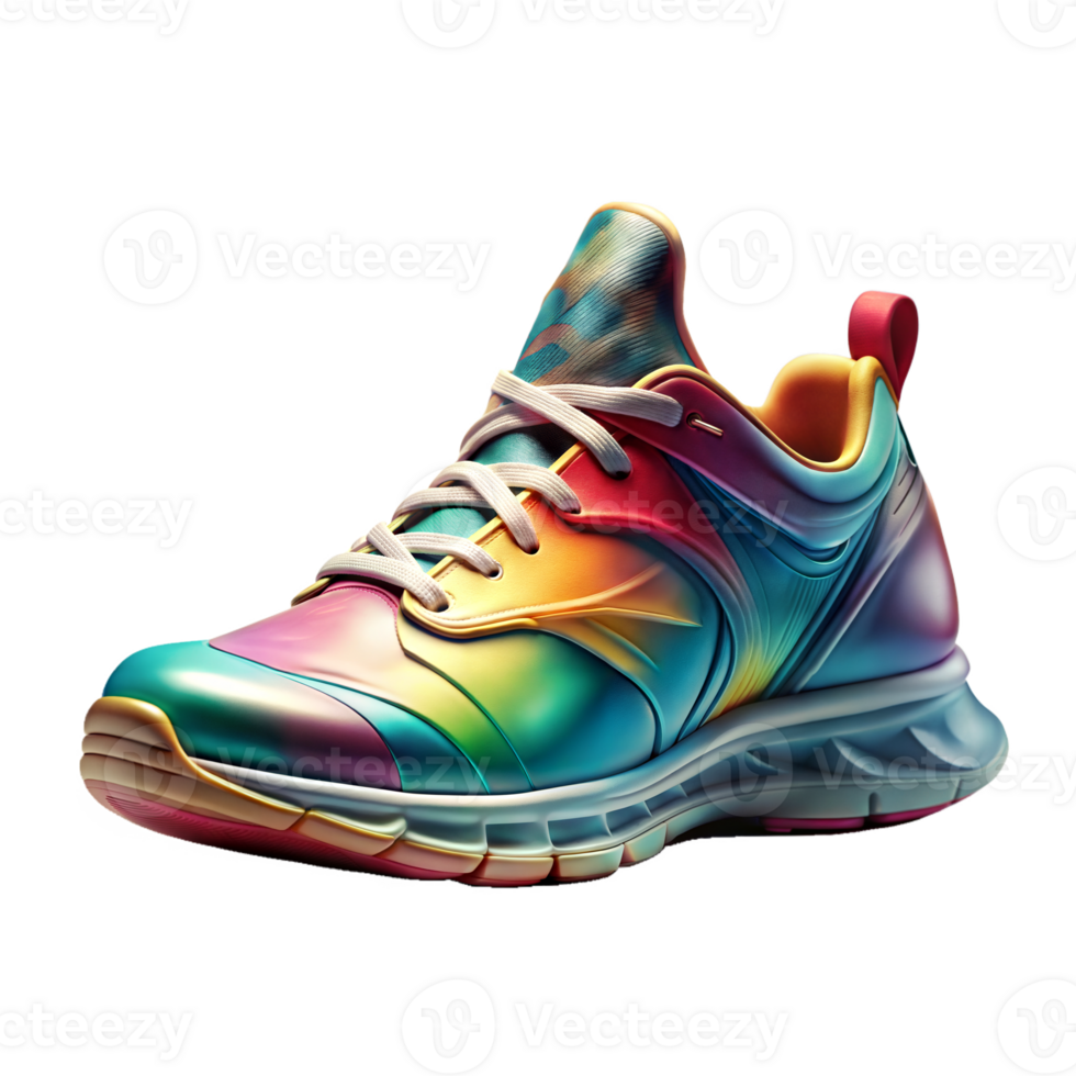 Colorful sports shoe isolated on transparent background png