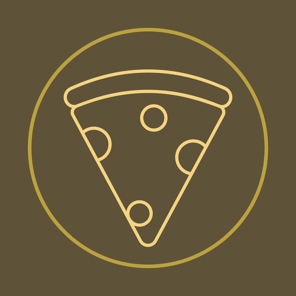 Slice of Pizza trendy icon skillful abstract illustration colorful artwork beautiful design vector