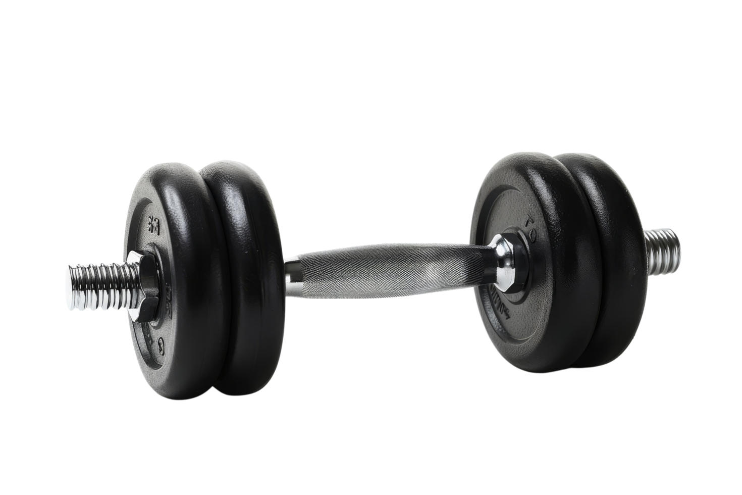 Black Dumbbell Isolated png