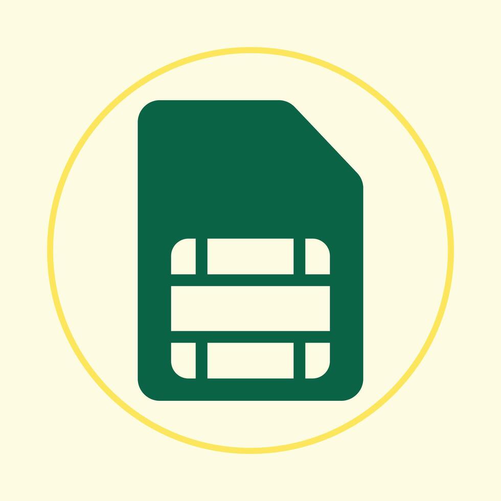 Sim card trendy icon master abstract illustration colorful artwork beautiful design vector