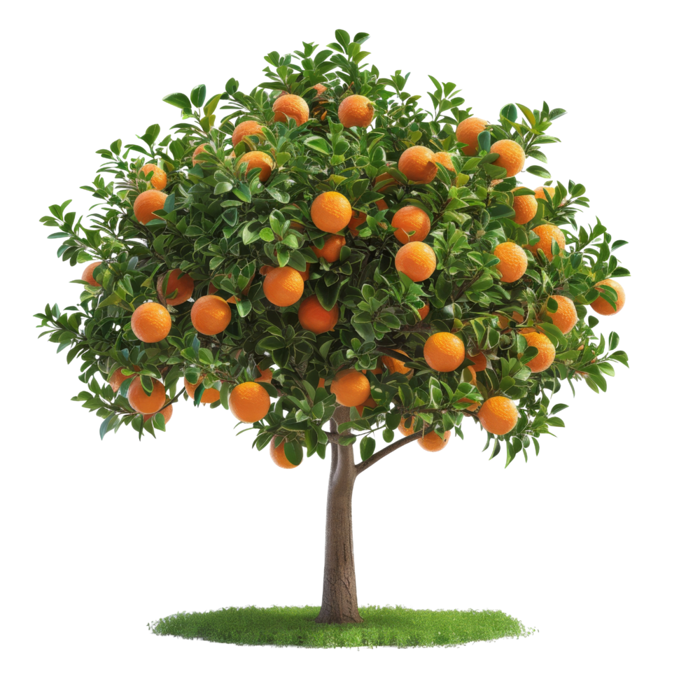 Orange Tree with Ripe Fruit png