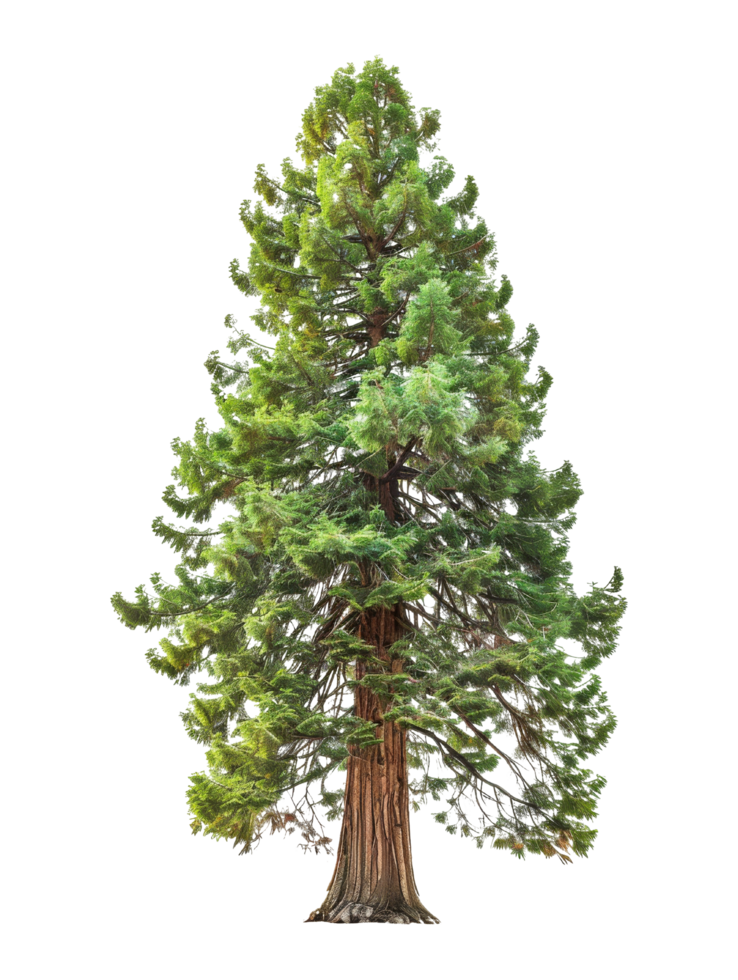 Giant Redwood Tree with Lush Green Foliage png