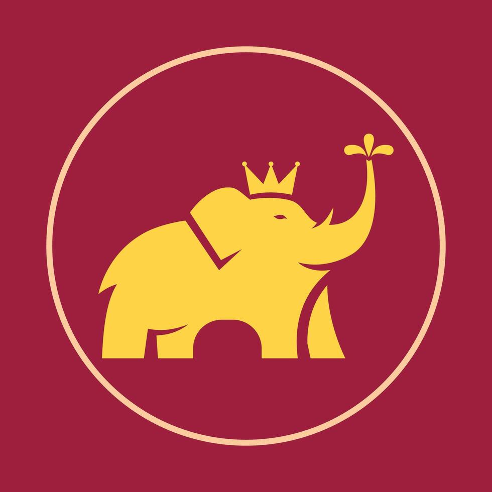 Elephant trendy icon skilled abstract illustration colorful artwork beautiful design vector