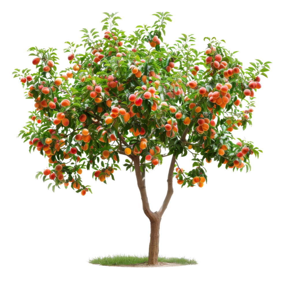 Peach Tree with Ripe Fruit png