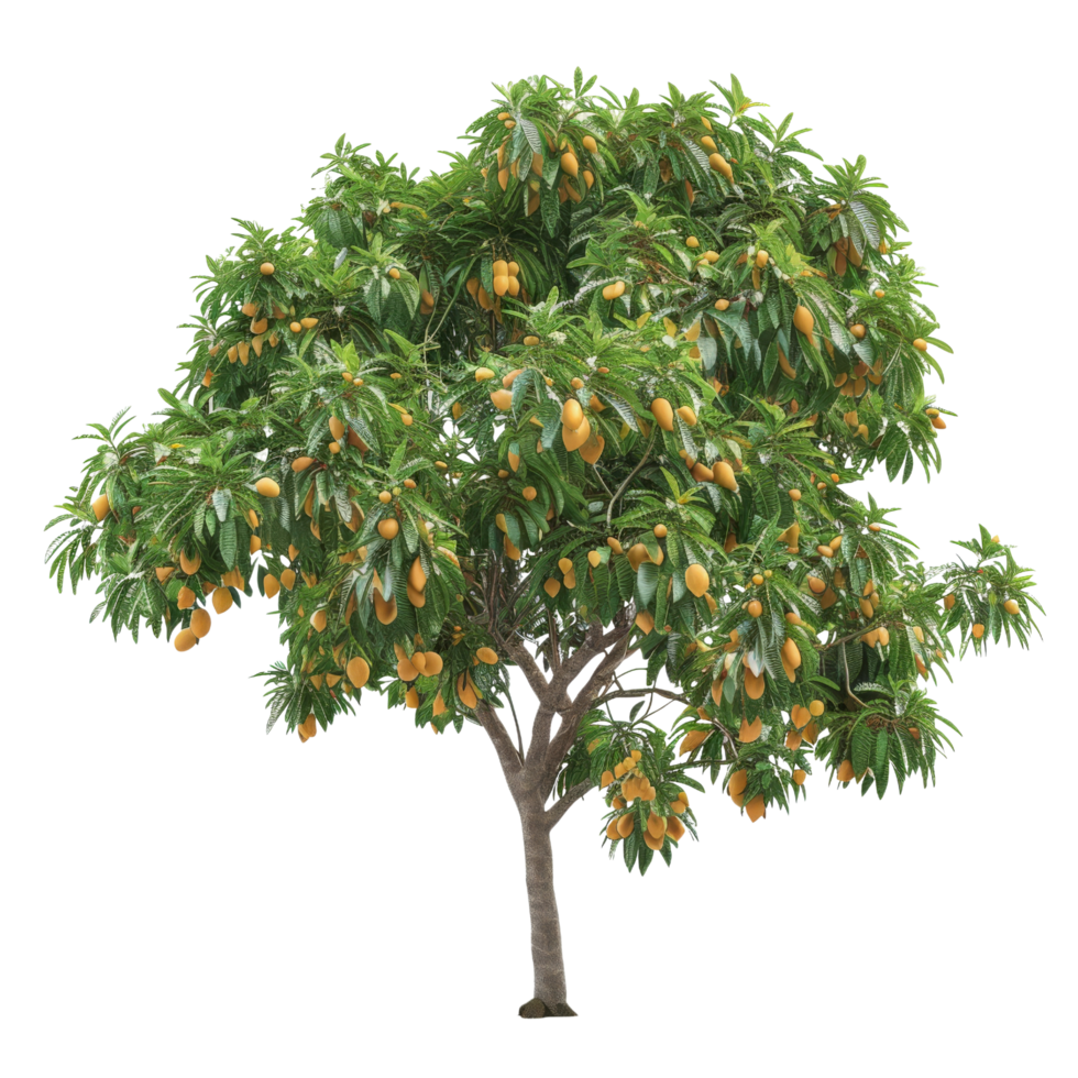 Mango Tree with Ripe Fruit png