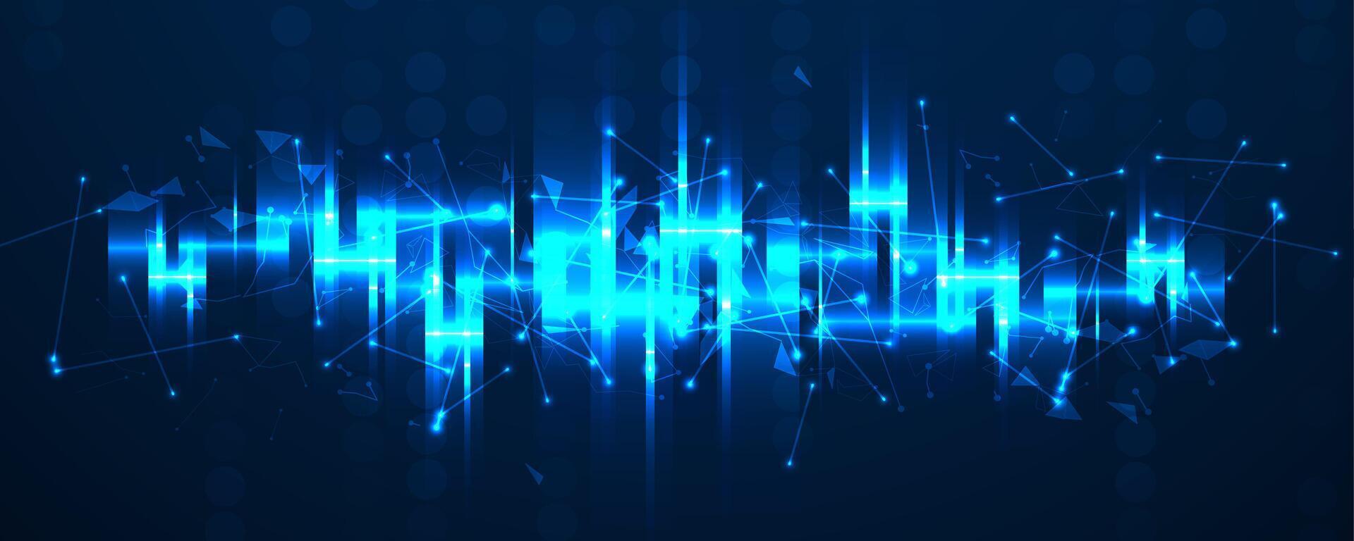 Neural network concept. Connected cells with links. High technology process. Abstract futuristic background. art. vector