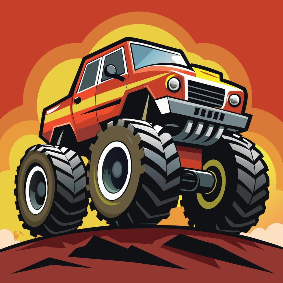 Monster Truck design vector