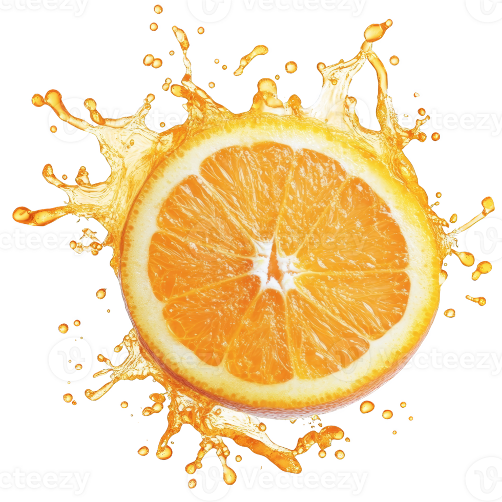 Orange Slice Splash png