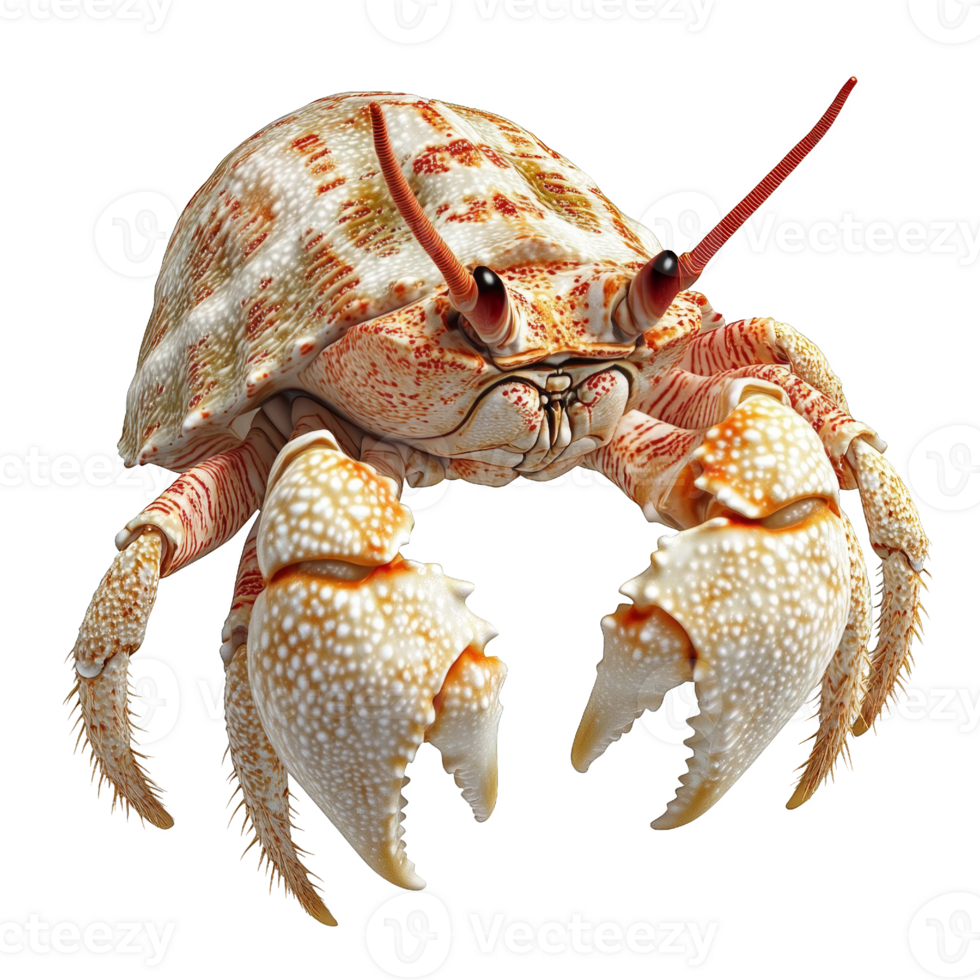 Close-up of a Colorful Crab with Intricate Details png