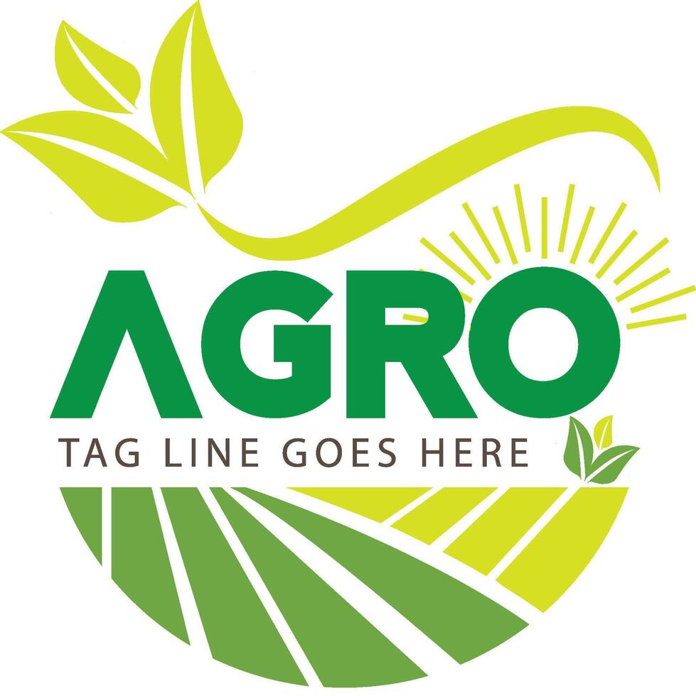innovative agriculture logo and template vector