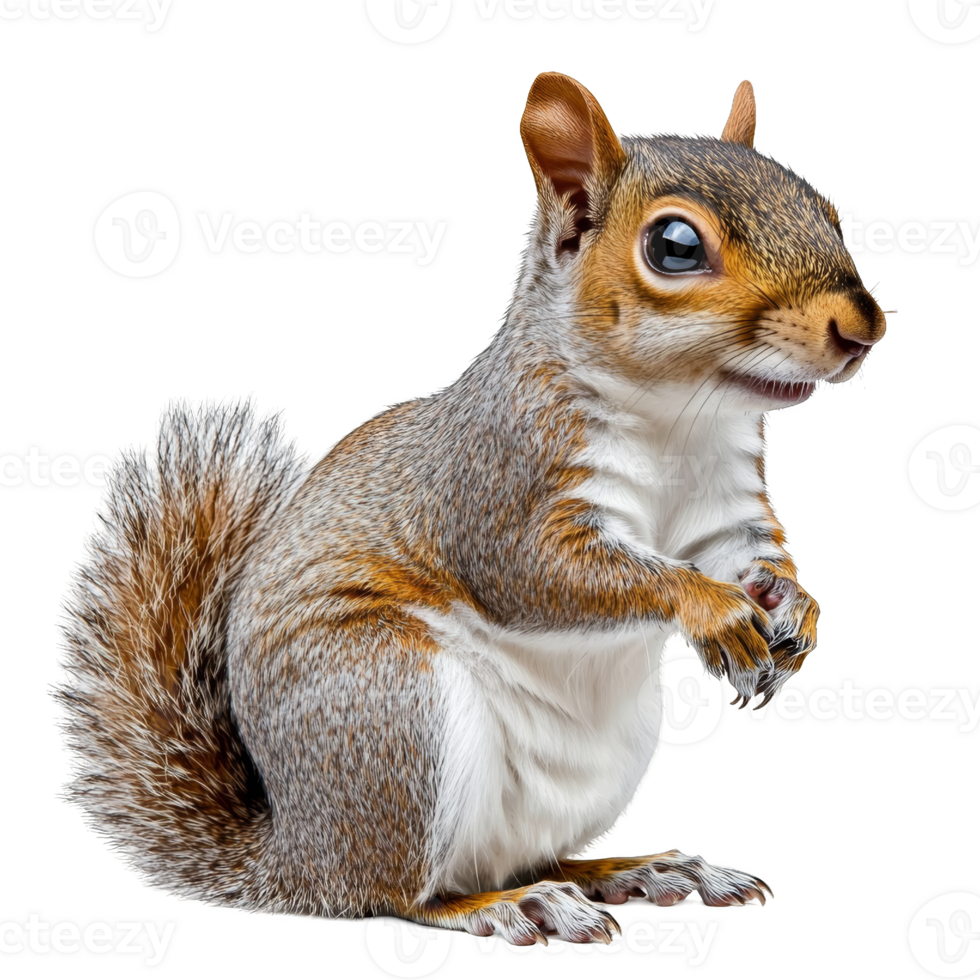 Portrait of a Curious Squirrel png