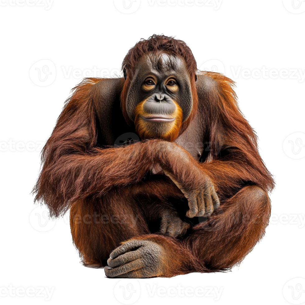 Portrait of an Orangutan png