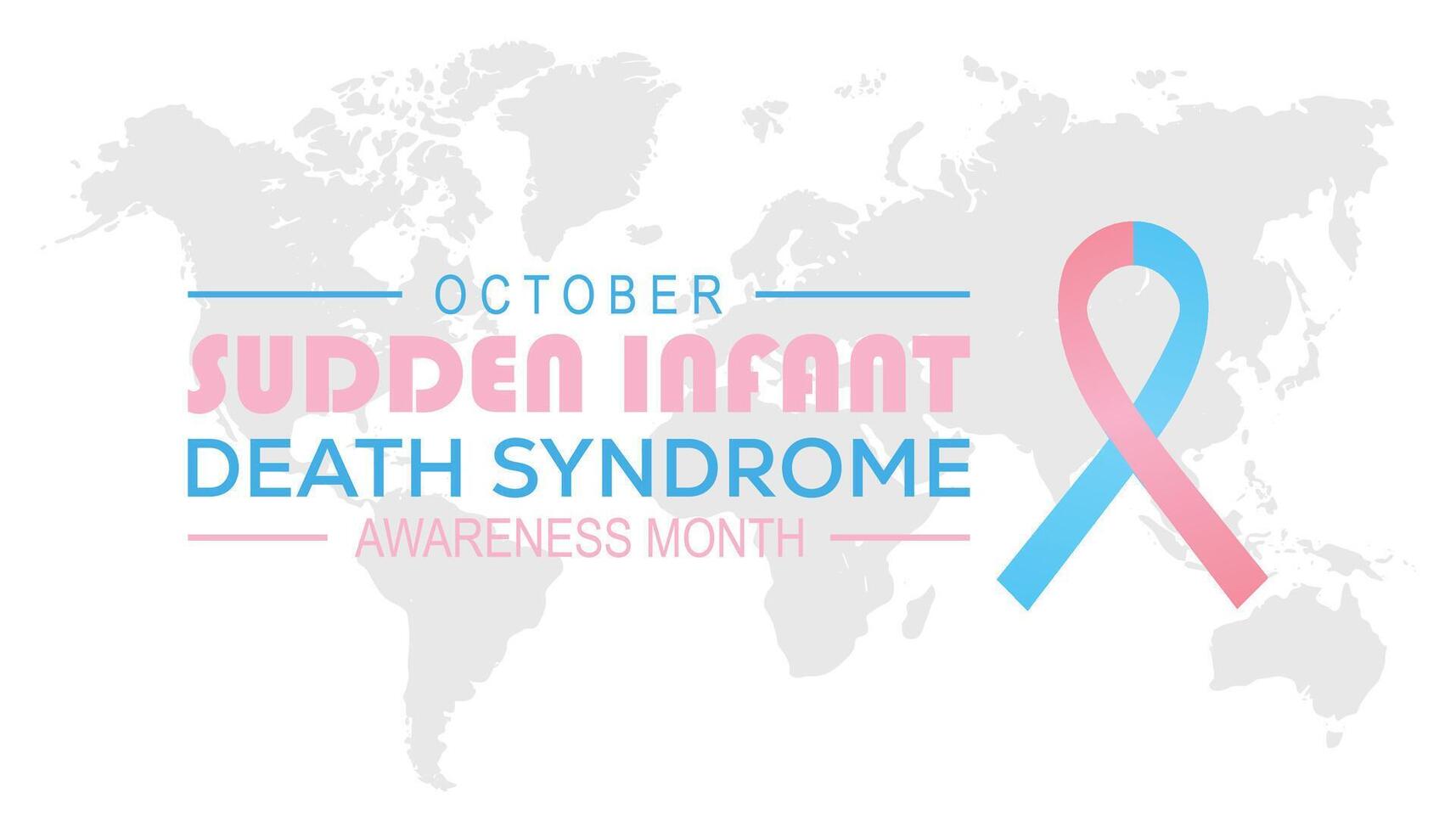 Sudden Infant death syndrome SIDS awareness month is observed every year on October. Medical Healthcare Awareness concept. background, placard, banner template illustration design. vector