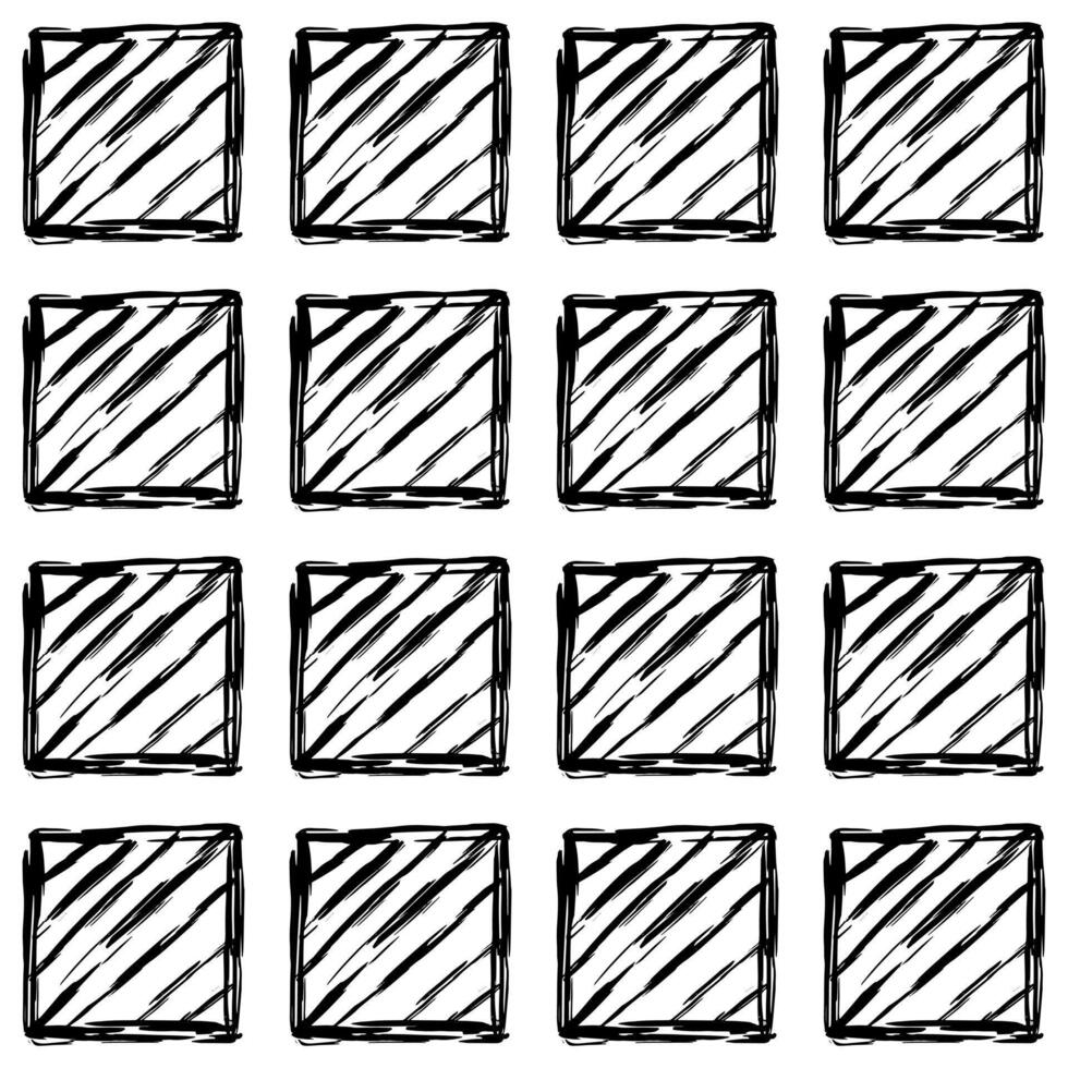 Aesthetic Contemporary printable seamless pattern with abstract line, dot, shape brush stroke in black and white colors. Boho background in minimalist style Illustration for wallpaper fabric vector