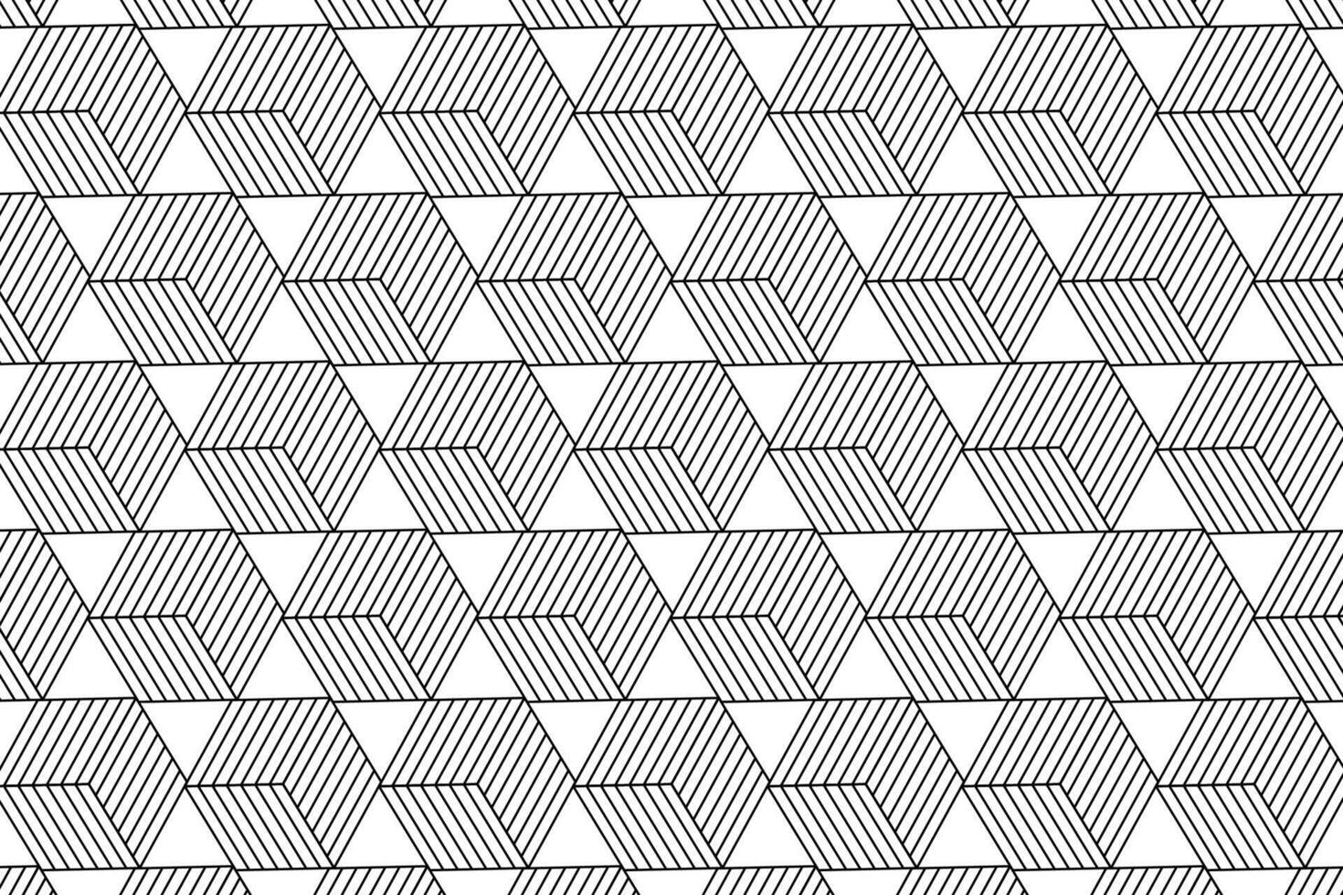 geometric lines cube pattern vector