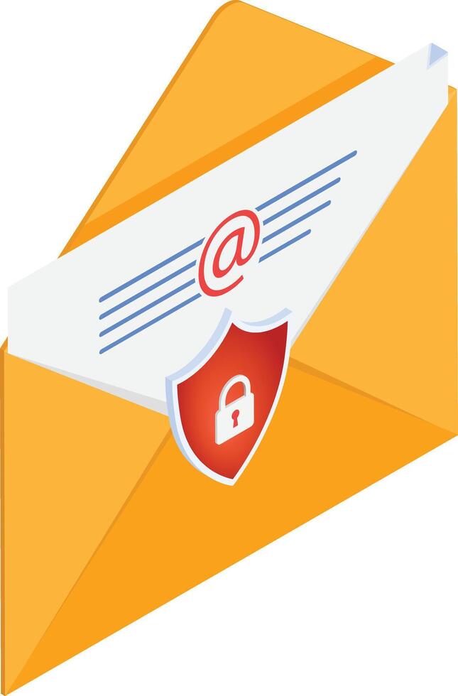 Secure Email Icon vector
