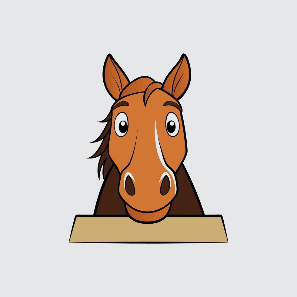 a horse head in a line drawing on a white background 533 vector