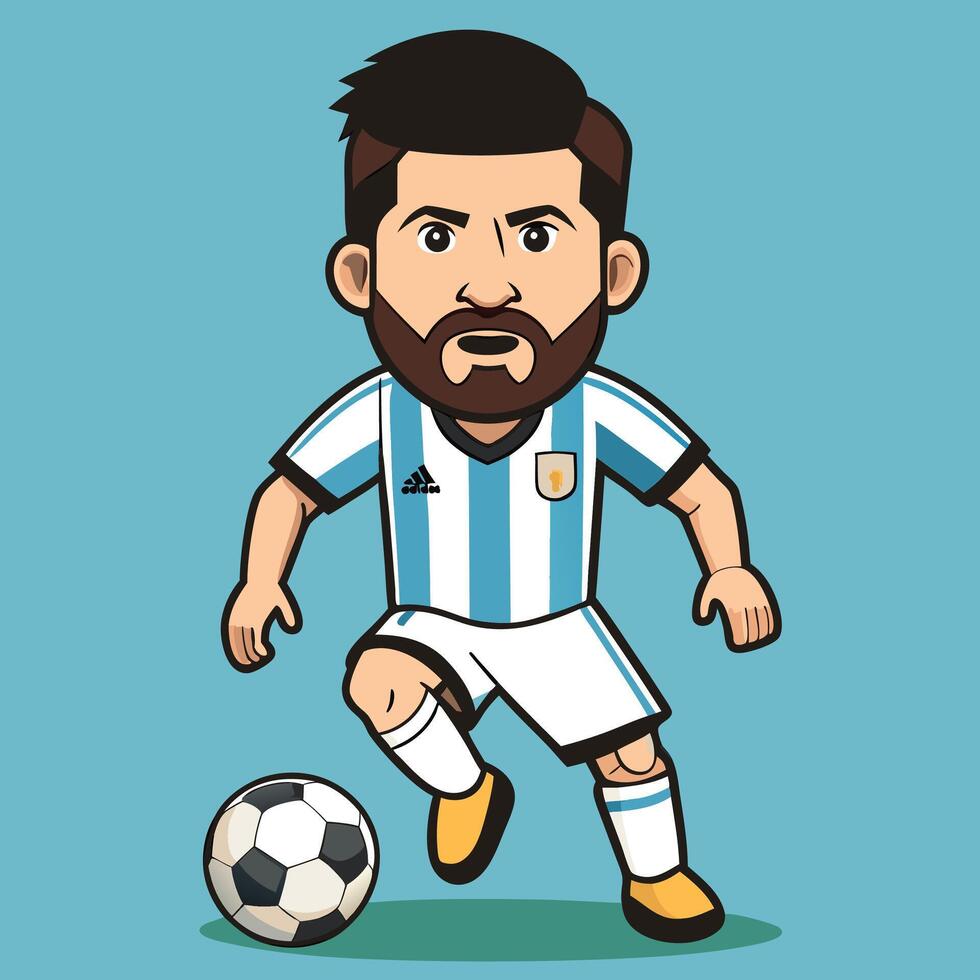 Messi Illustration Design vector