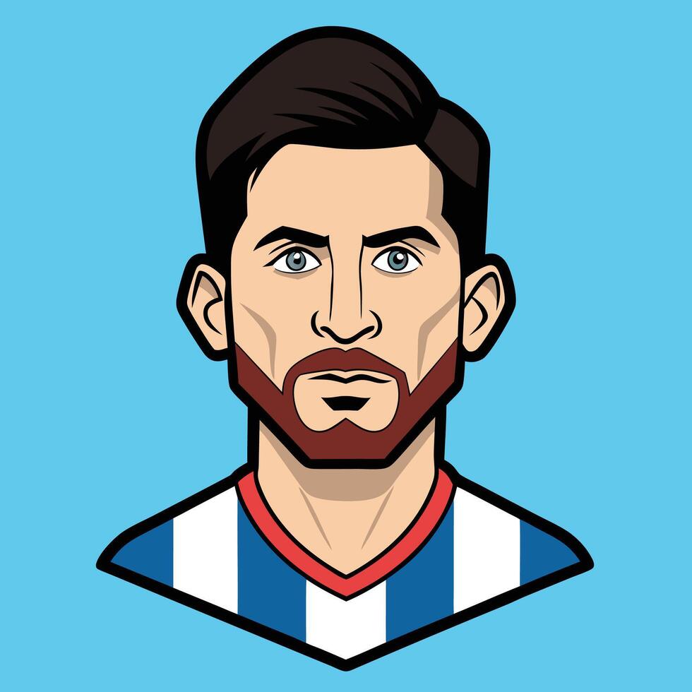 Messi Illustration Design vector