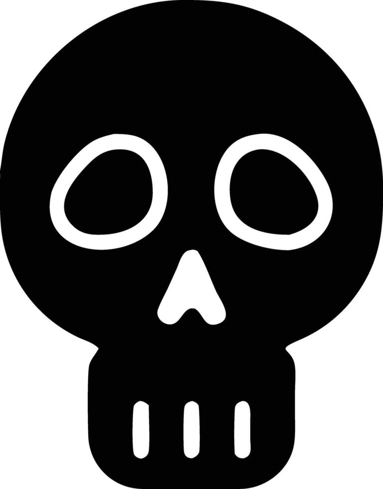 a black and white image of a skull. vector