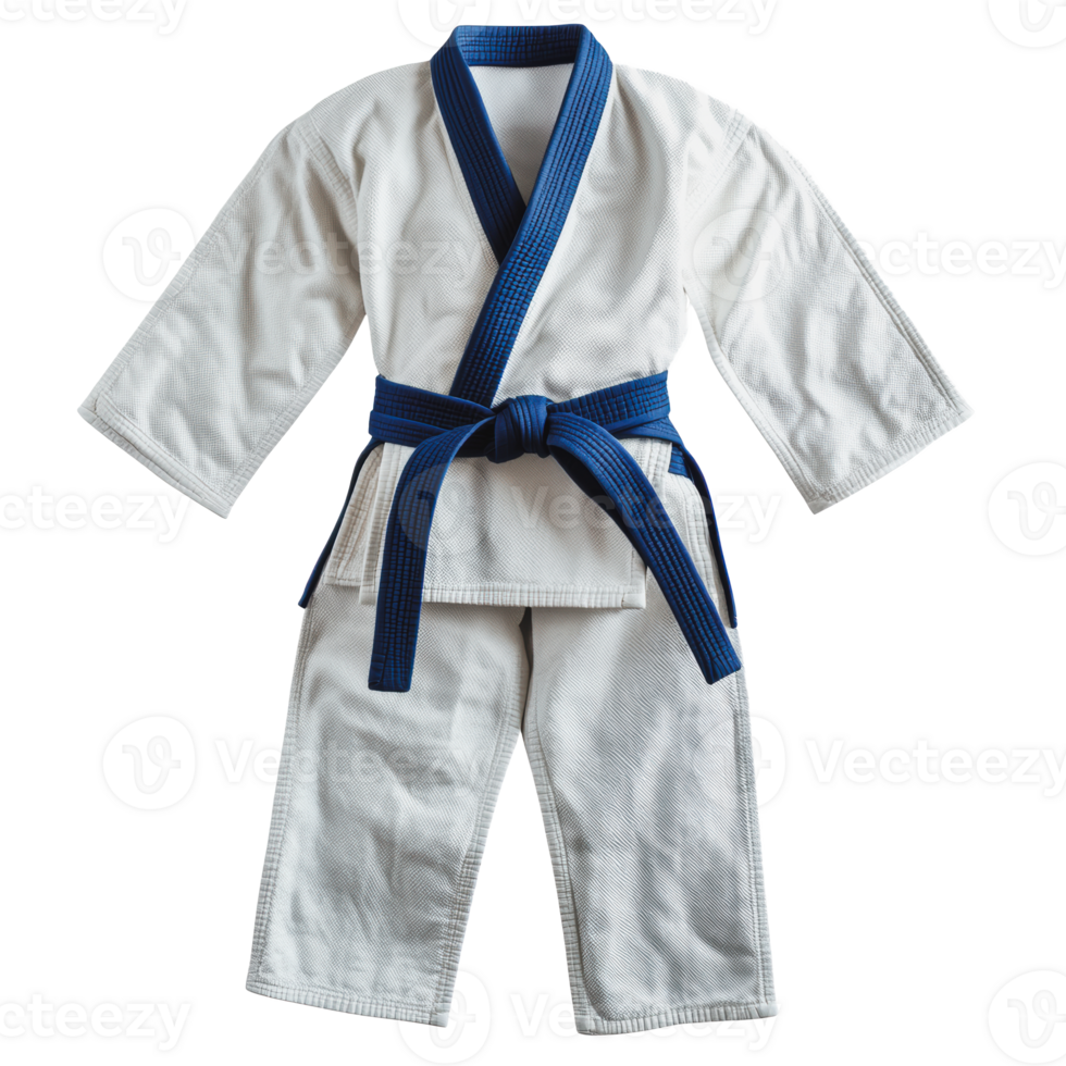 Blue judo belt on a plain background png