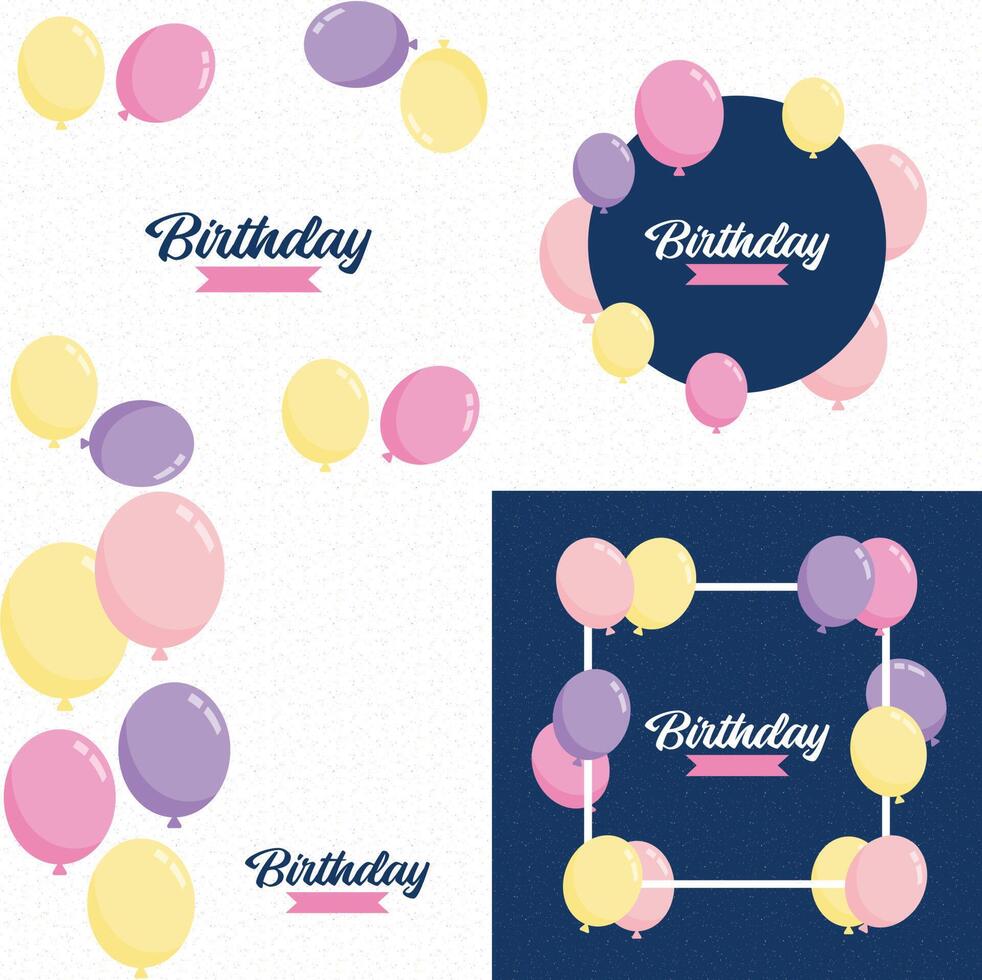 Happy Birthday written in a brush stroke font with a watercolor splatter background vector