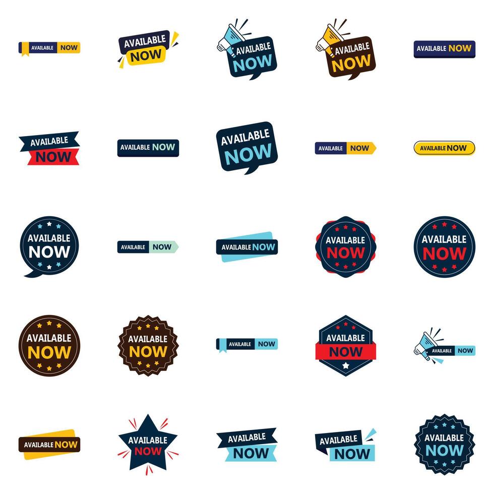 New Release Available Now 25 Vibrant element Banners for All Your Design Needs vector