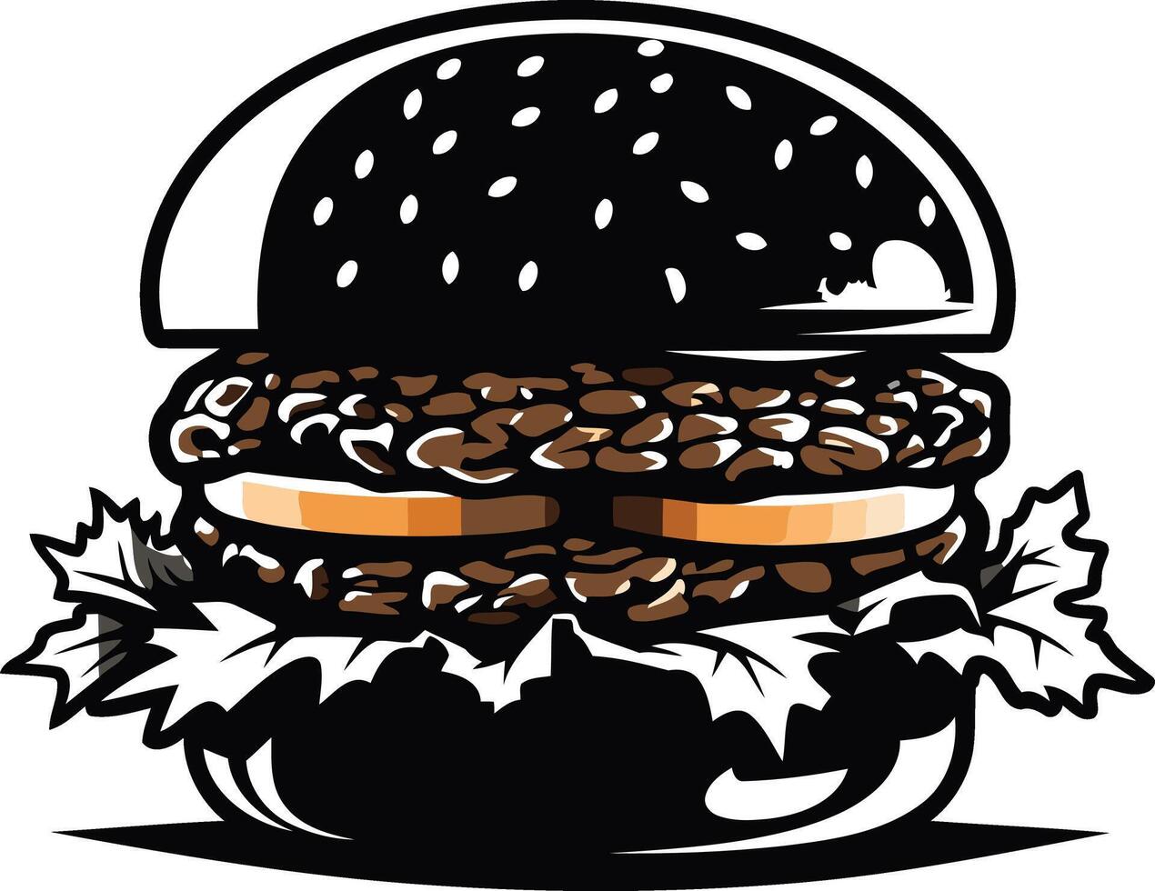 Delicious Burger Illustration vector