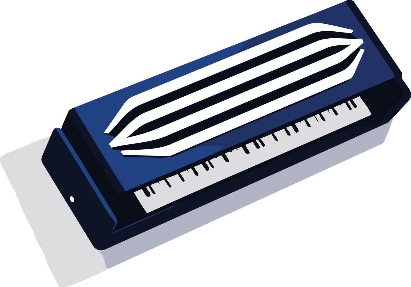 Blue and White Keyboard Musical Instrument vector