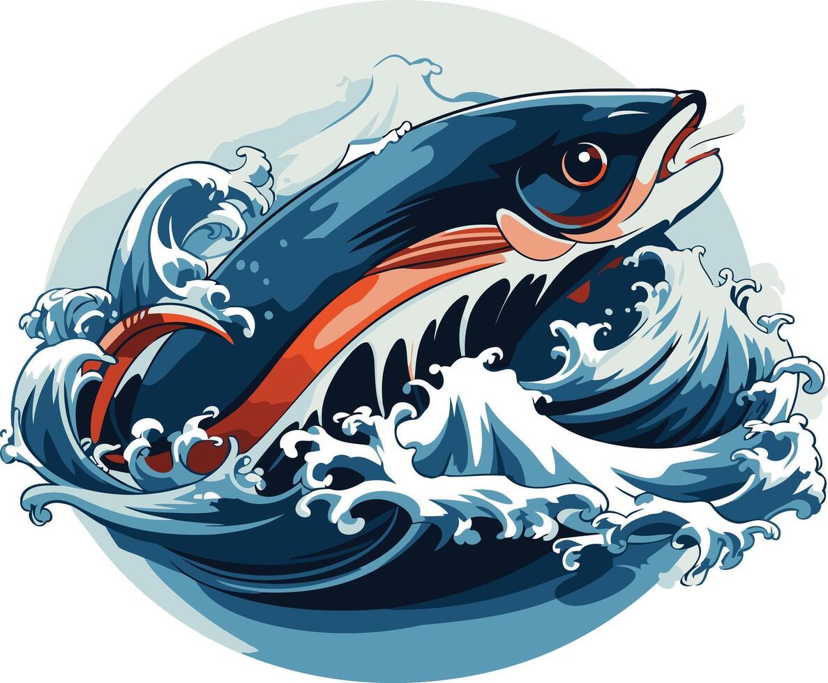 Fish Jumping Through the Wave vector