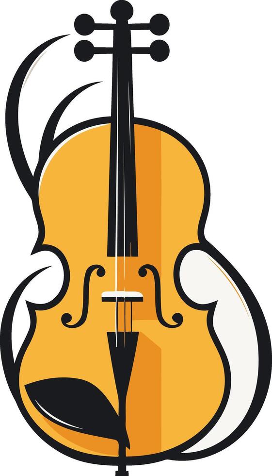 Elegant Illustration of a Violin vector