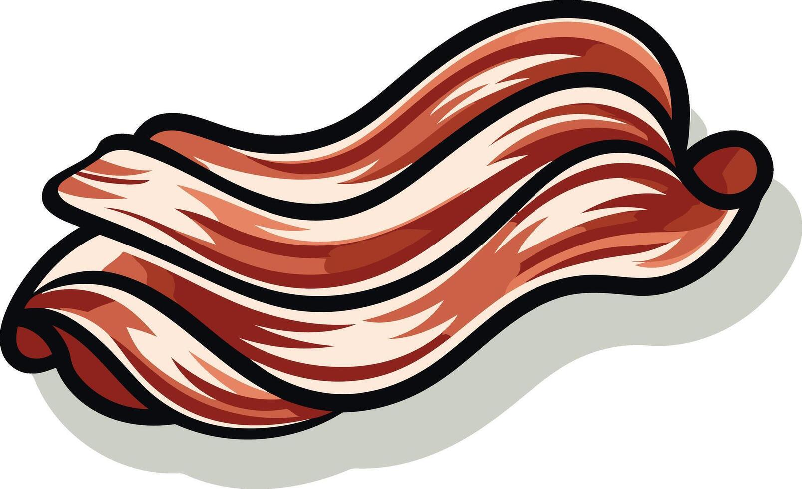 Crispy Bacon Illustration vector
