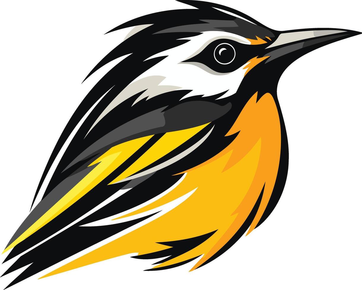 A stylized, bold bird logo design, perfect for a brand that seeks to represent nature, freedom, or speed vector