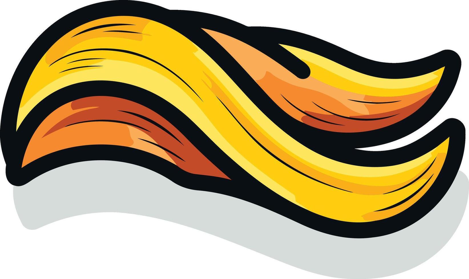 Abstract flame logo design, perfect for branding a fast-paced, energetic company vector