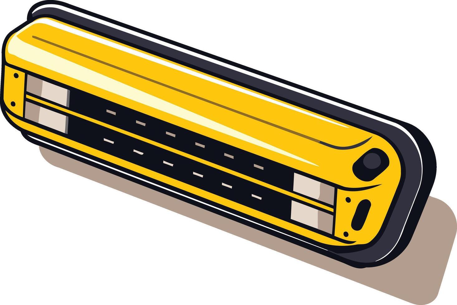 A vibrant yellow cartoon illustration of a school bus front grille, perfect for educational projects, transportation themes, or back-to-school designs vector