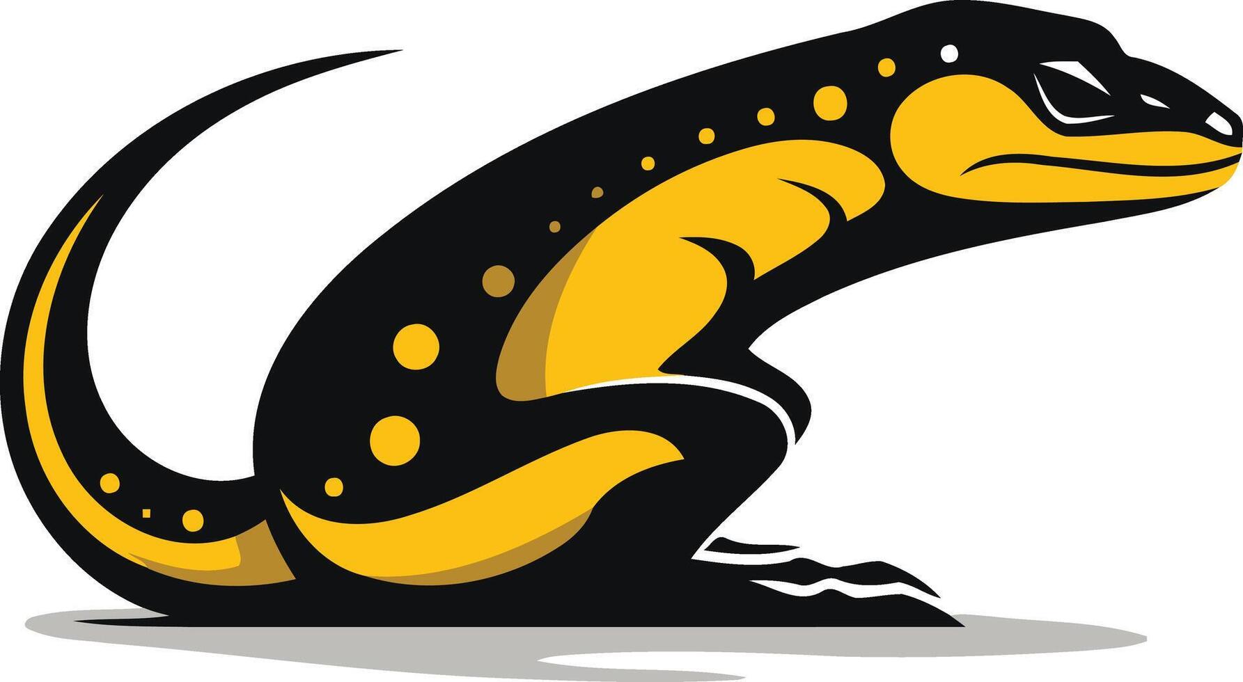 A bold and fierce lizard mascot logo, perfect for a sports team, brand or organization seeking a powerful and dynamic symbol vector