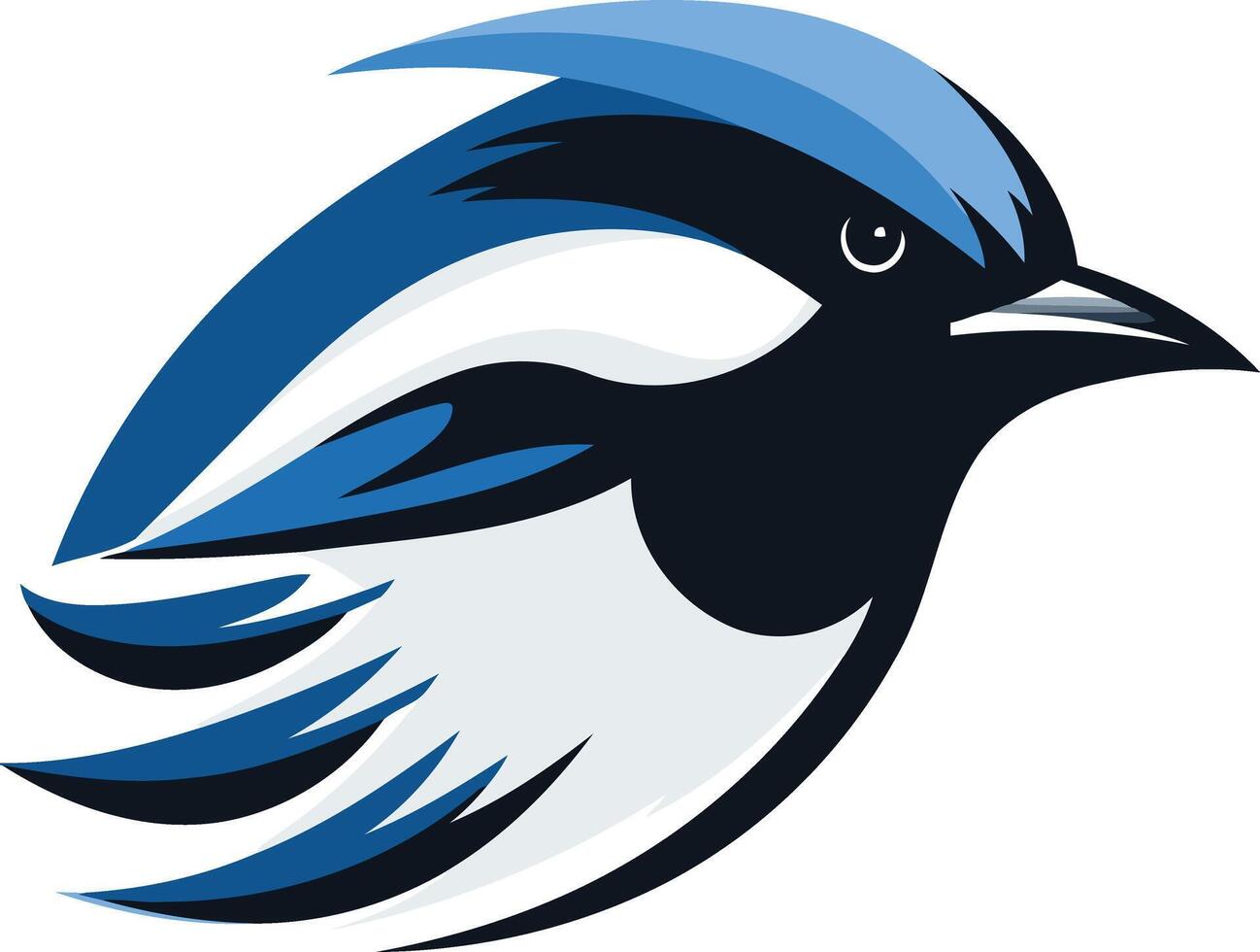 A dynamic and stylized bird logo design, perfect for brands seeking a nature-inspired, yet modern and impactful image vector