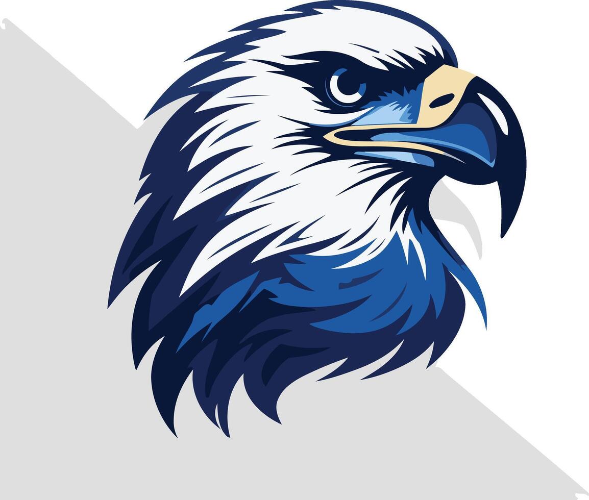 A powerful and dynamic eagle head logo, perfect for branding, sports teams, and organizations vector