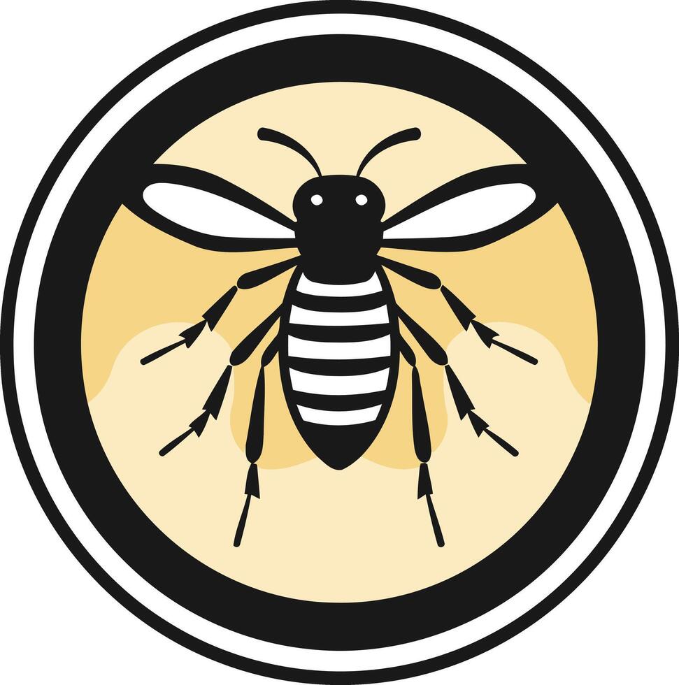 A simple and stylish bee logo design, perfect for businesses related to honey, nature, or sustainability vector