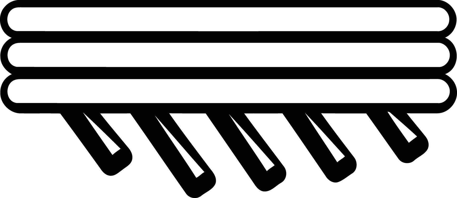 Black and white line art illustration of a tattoo design vector
