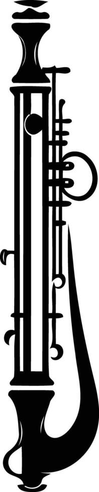 A minimalist black and white illustration of a musical instrument, perfect for music-themed designs, logos, and branding vector