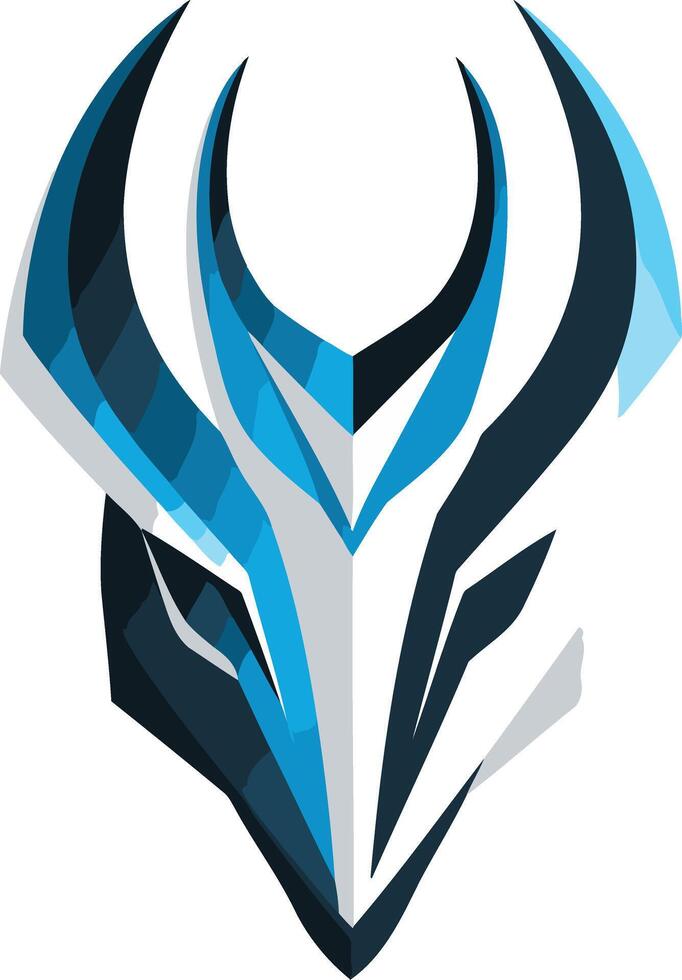 Abstract geometric logo design with a dynamic and powerful feel vector