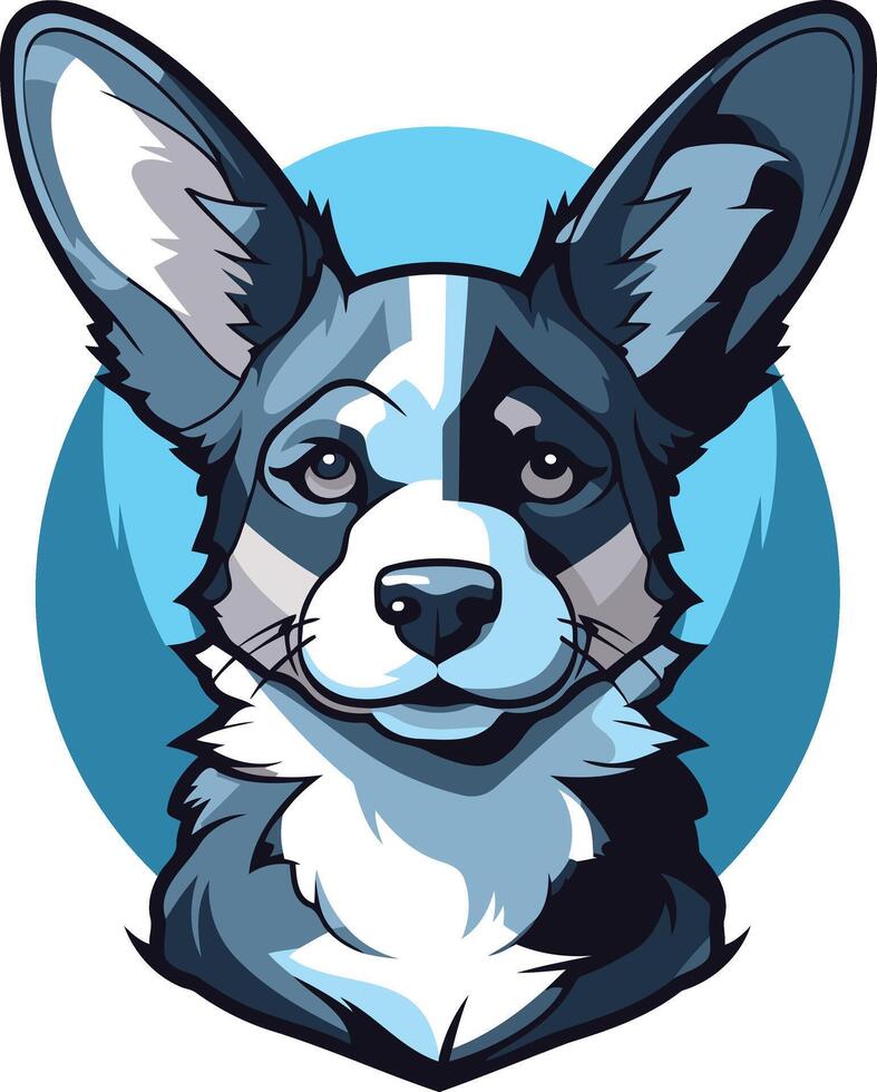 Cute cartoon illustration of a welsh corgi, perfect for pet lovers, dog breeders, or anyone needing a friendly and approachable mascot vector
