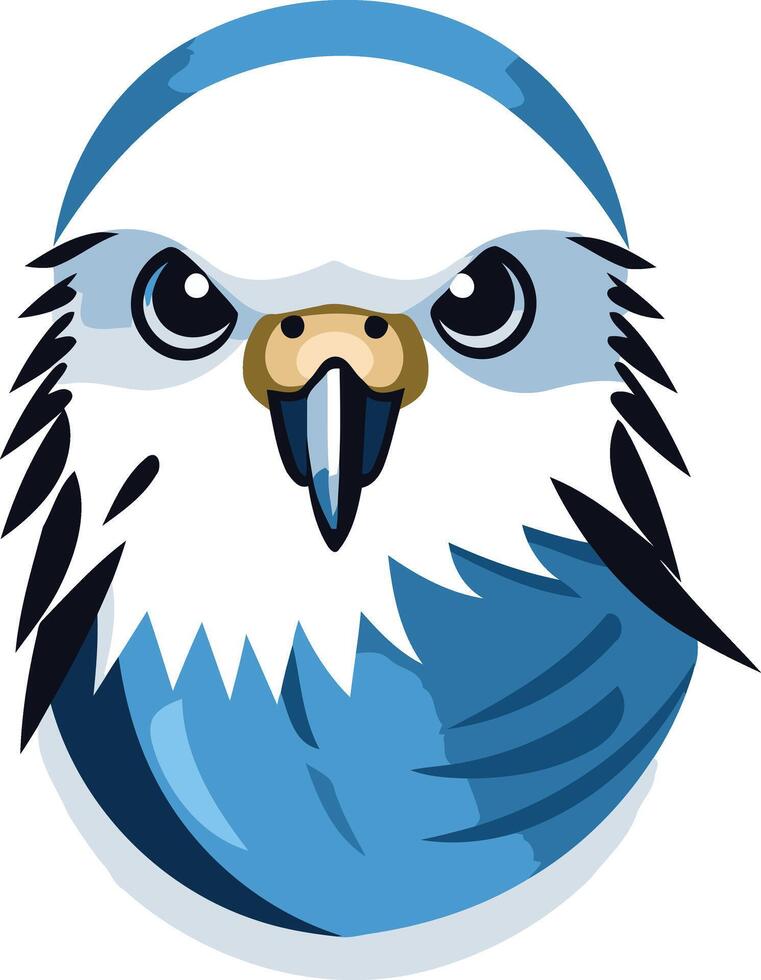 A bold and captivating cartoon hawk logo design, perfect for branding a company seeking strength, focus, and sharp intelligence vector