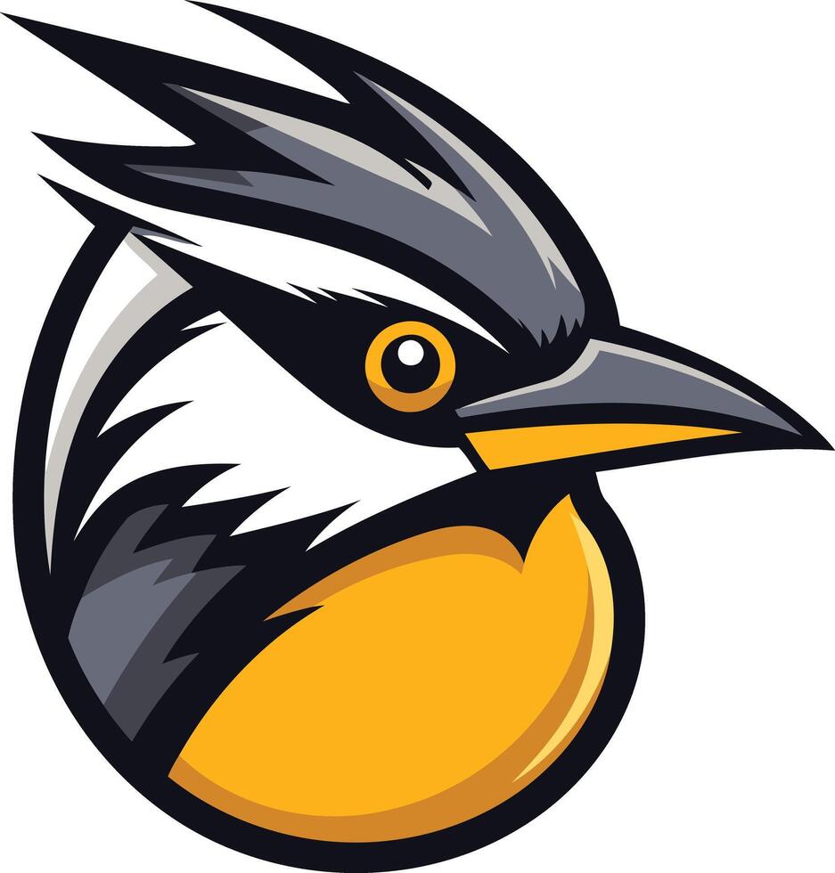 Bold and dynamic bird logo design perfect for sports teams, businesses, or organizations seeking a strong and unique identity vector