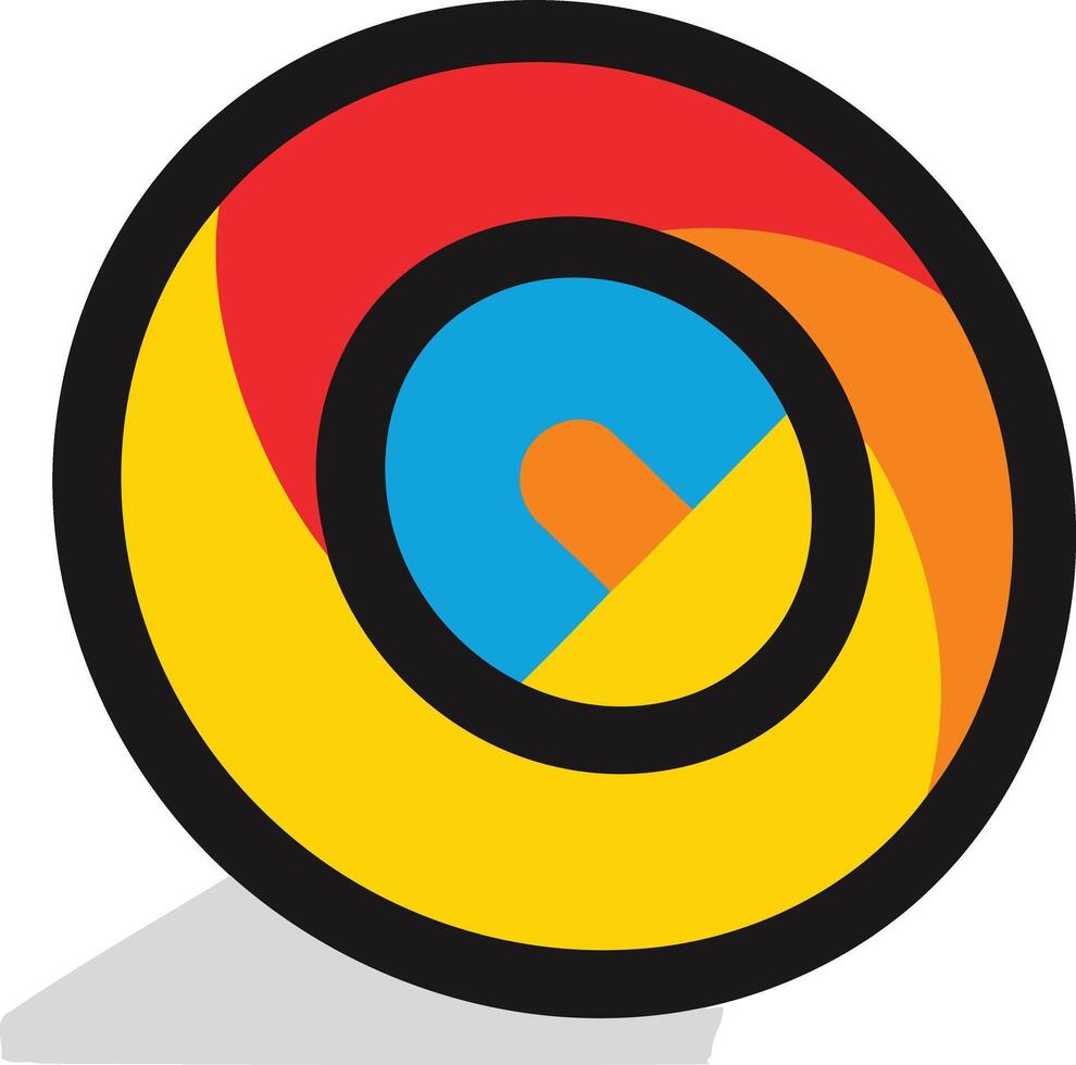 A colorful and abstract logo design with a modern and dynamic feel vector