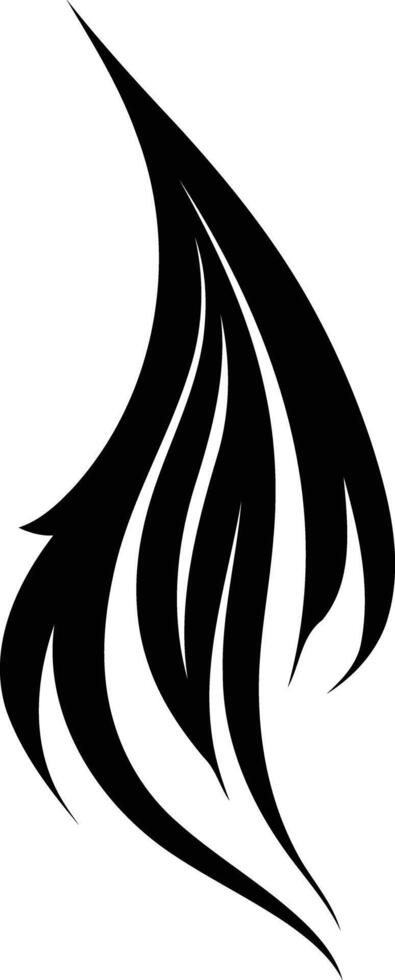 A sleek, abstract tattoo design vector