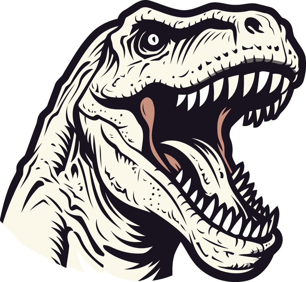 Tyrannosaurus Rex Portrait vector