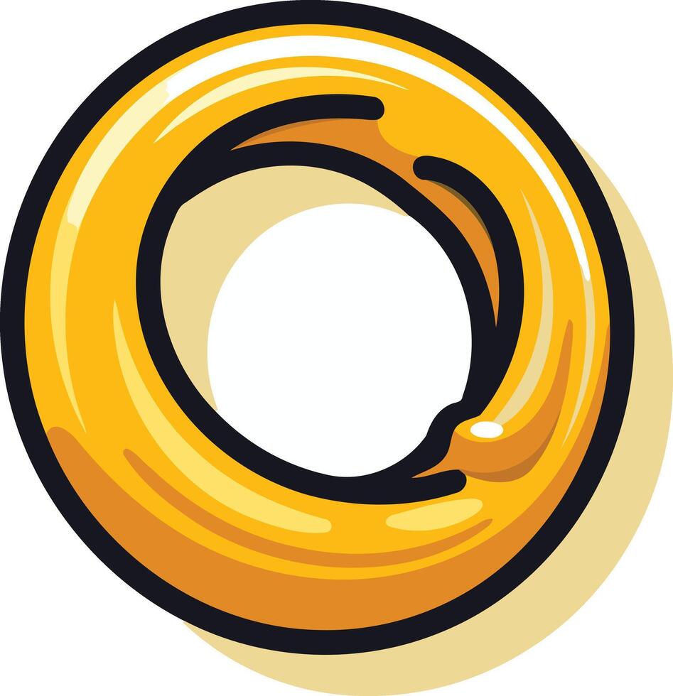 A shiny gold ring, perfect for game design, branding, or as a symbol of power and achievement vector